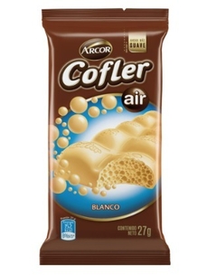 CHOCOLATE BLANCO COFLER AIR 27g (2 unidades)