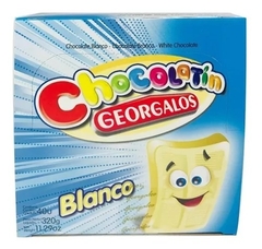 CHOCOLATE BLANCO GEORGALOS 8g (40 unidades)