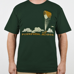 Camiseta Paragliding Verde Musgo