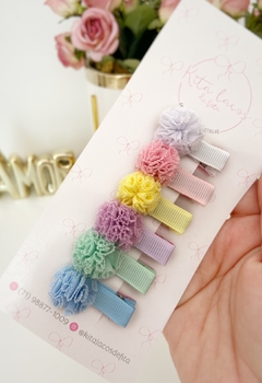 Kit clips de pompom mini