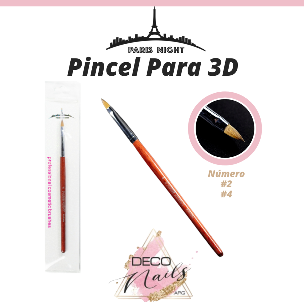 Pincel para Acrilico Sintetico Paris Night - DecoNails