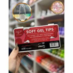tips soft gel city girl coffin 600pcs