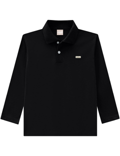 Camiseta Polo Menino 10/12 Preto Milon 