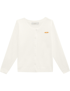 Casaquinho Menina 4/8 Off  White Milon