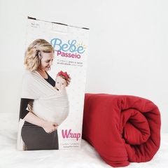 Sling Baby Wrap Carregador de Bebê Vermelho Bebê Passeio