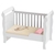 Berço infantil Mini Cama Mirelle Branco Brilho Carolina Baby na internet