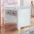 Berço infantil Mini Cama Mirelle Branco Brilho Carolina Baby