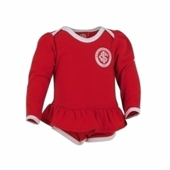 Body Vestido Inter Oficial Manga Longa Vermelho P/GG Oldoni