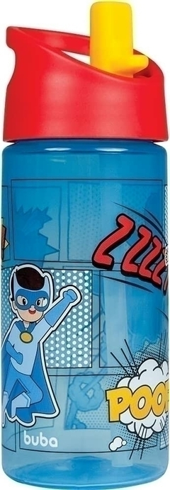 Garrafa Super-Heróis Azul Buba