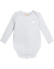 Body De Cotton Menino 1/3 Mescla White Milon