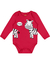 Body Menino Estampa De Zebra P/GG Vermelho Kyly