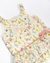 Macacão Curto Menina P/EG Off White Estampa De Flores Anjos Baby - comprar online