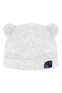 Gorro bebê em pelo off white LucBoo