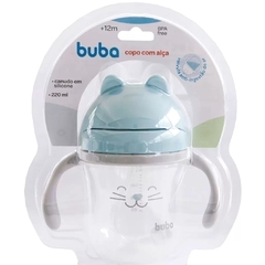 Copo De Treinamento Com Alça Para Bebê Gatinho Azul Buba