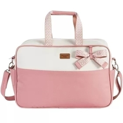 Bolsa Maternidade Madison Rosé com Laço M Batistela Baby