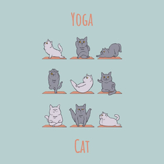 Ímã- yoga cat - comprar online