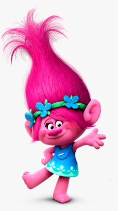 POPPY PERSONAJE TROLLS CORRUGADO PLOTEADO