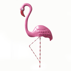 Flamingo de Pie Decorativo con Estaca
