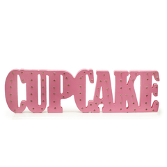 Cartel Cupcake con Luces