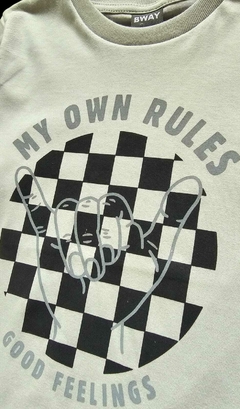 REMERA MY OWN RULES en internet