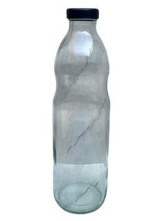 Botella X 4 Unid De Vidrio Con Tapa 1 Litro Jugo Agua - comprar online