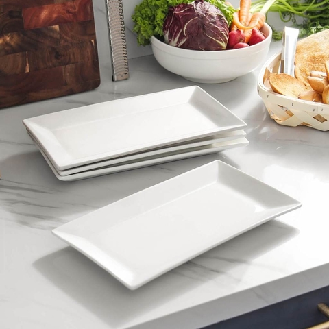 Platos rectangulares de ceramica hot sale