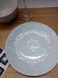 Platos X 6 Playo Ceramica 21,5 Cm Vintage Labrado - comprar online