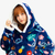 Moletom Hoodie Stitch Adulto Cobertor com Manga Oficial Disney - Zona Criativa na internet