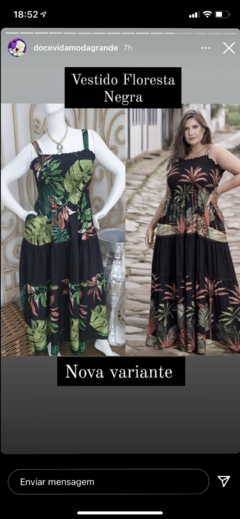 Vestido longo - Maria Bonita Store Plus
