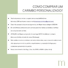 Carimbo Personalizado 11x11 cm. - comprar online
