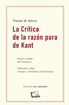 La Crítica de la razón pura de Kant de Theodor Adorno (Digital)