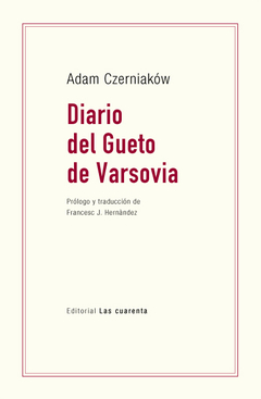 Diario del Gueto de Varsovia de Adam Czerniaków (en Papel)