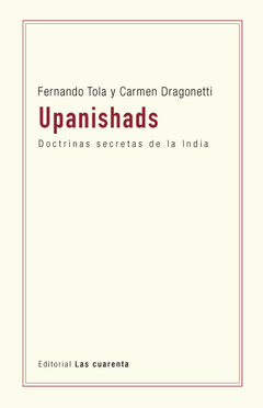 Upanishads de Fernando Tola y Carmen Dragonetti (En papel)