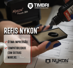 REFIL COMPÁTIVEL PARA NYKON 302 - TRODAT 4911 E COLOP 20 14x38mm - comprar online