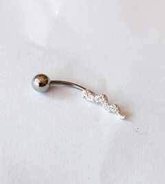 Piercing Umbigo Cobra 476386 Prata 925