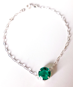 Pulseira Círculo Verde 461573 Prata 925