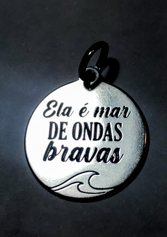 Pingente Placa com frase 406512 Prata 925 - comprar online