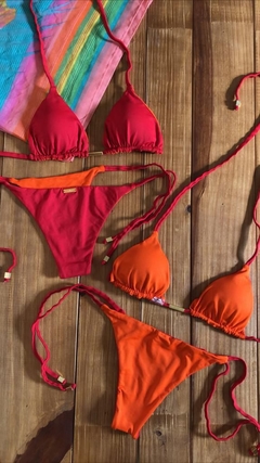 Calcinha Jade | Vermelho e Laranja (Dupla Face) - comprar online