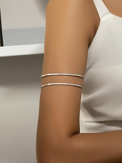 BRAZALETE DOUBLE SILVER - comprar online