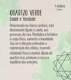 Colar Quartzo Verde - Fio longo - comprar online