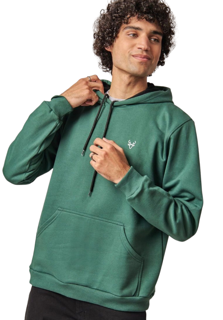 Buzo de Friza Invierno Canguro Verde Wemul Wemul