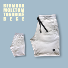 Bermuda Moletom - Bege