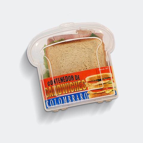 Contenedor de Sandwiches Plástico Colombraro