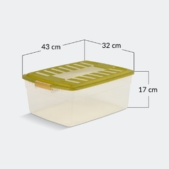 Caja Col Box Rectangular 17 Lts. Plástico Colombraro - comprar online