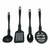 SET DE UTENSILLOS PLASTICO X4 PIEZAS