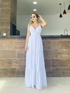 Vestido Luísa branco na internet