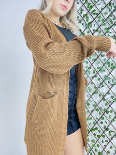 Cardigan tricot Iris caramelo na internet