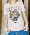 T-shirt algodão Tiger bege