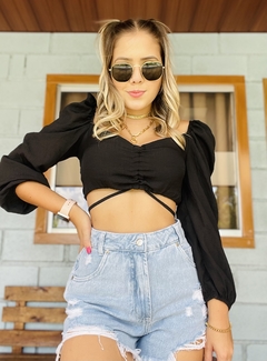 Cropped princesa preto