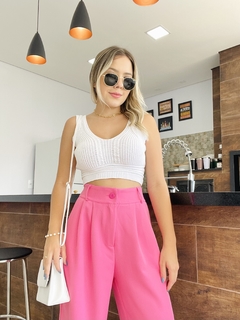 Imagem do Calça wide leg alfaiataria rosa Barbie